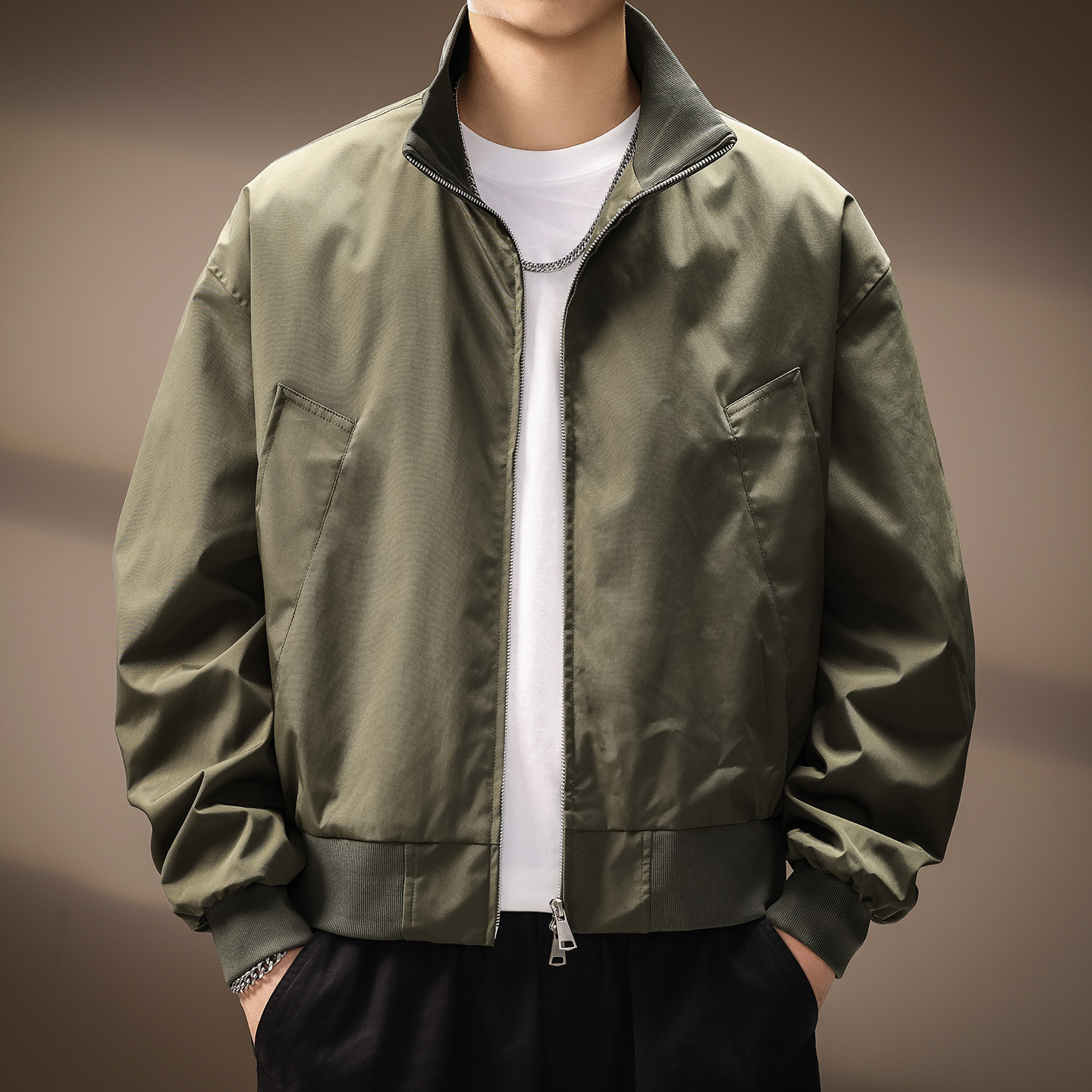 高端美式Bomber男夹克外套