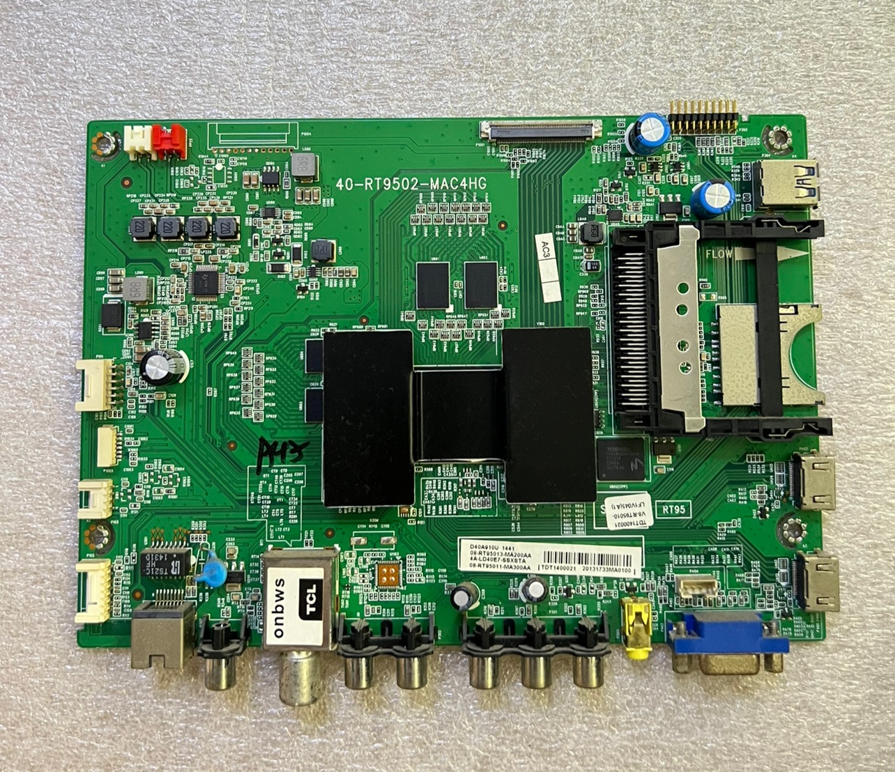 已测好A原装TCL D40A910U主板40-RT9502-MAC4HG配屏LTA400FP02