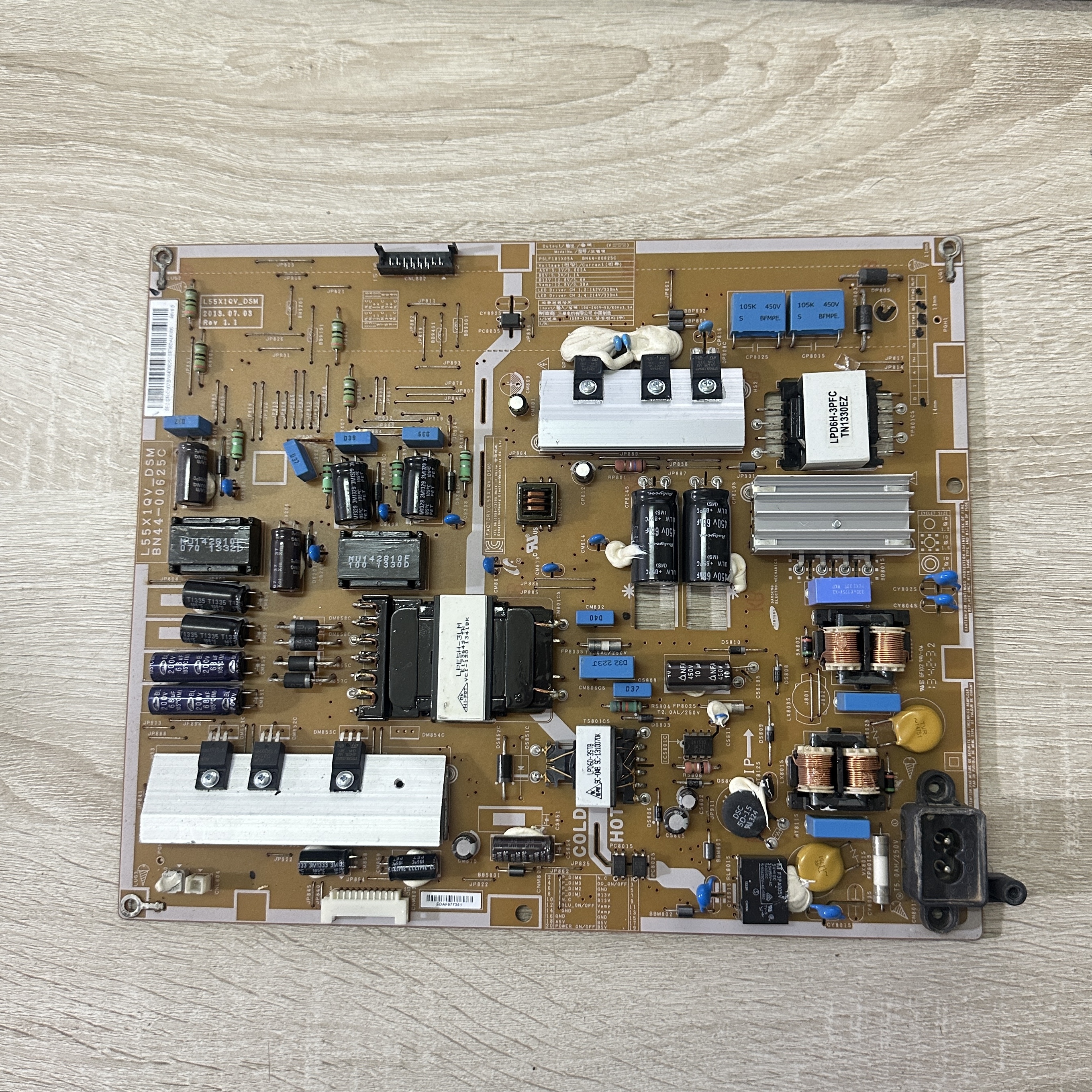 原装三星 UA55F6400AJXXR 电源板 L55X1QV_DSM BN44-00625C 实拍