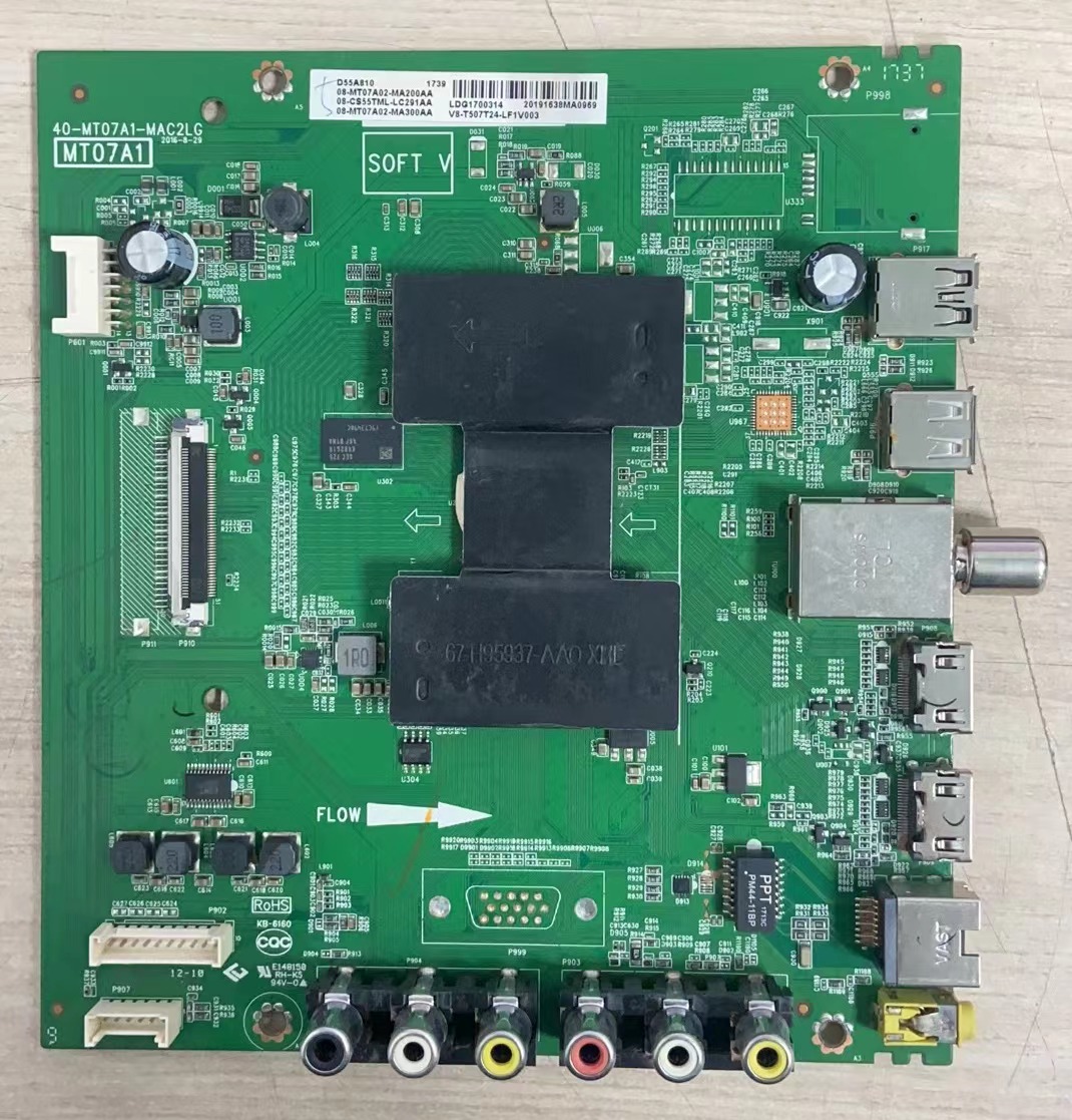 #原装TCL D55A810 主板40-MT07A1-MAC2LG 屏LVF550ND1L 现货实拍