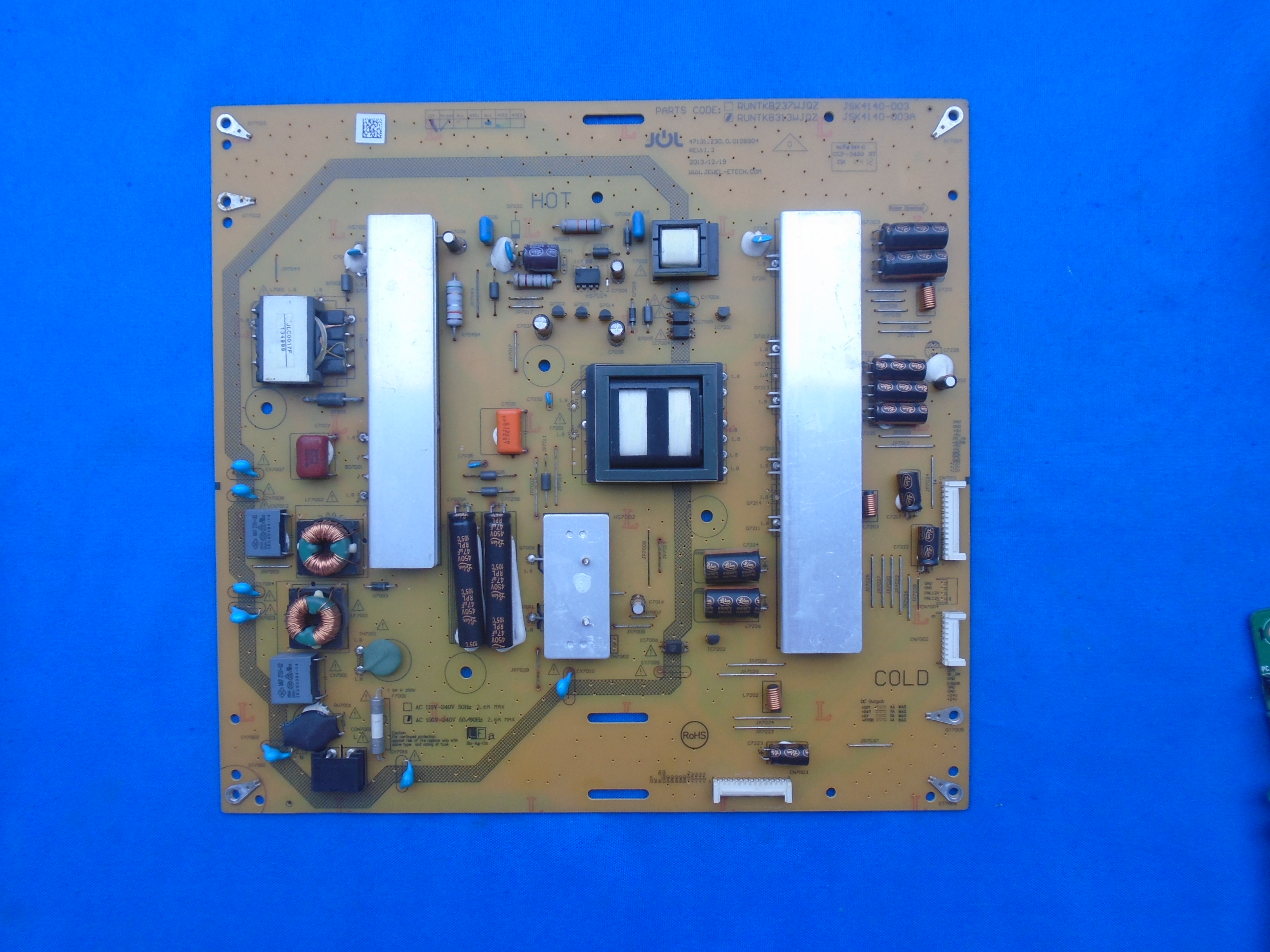 原装 联想50S9夏普LCD-50U1A 电源板 RUNTKB313WJQZ JSK4140-003A