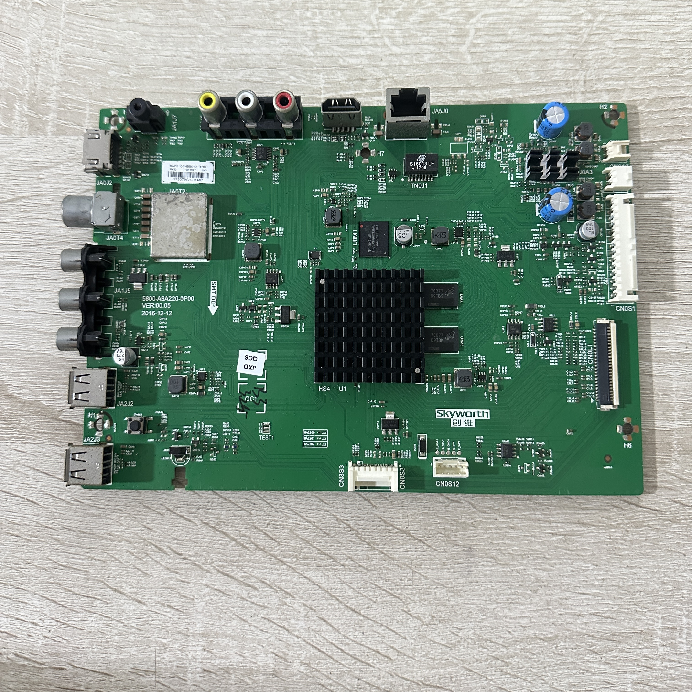 原装创维55G6A主板5800-A8A220-0P00屏RDL550WY(CD0-100)ST5461D4