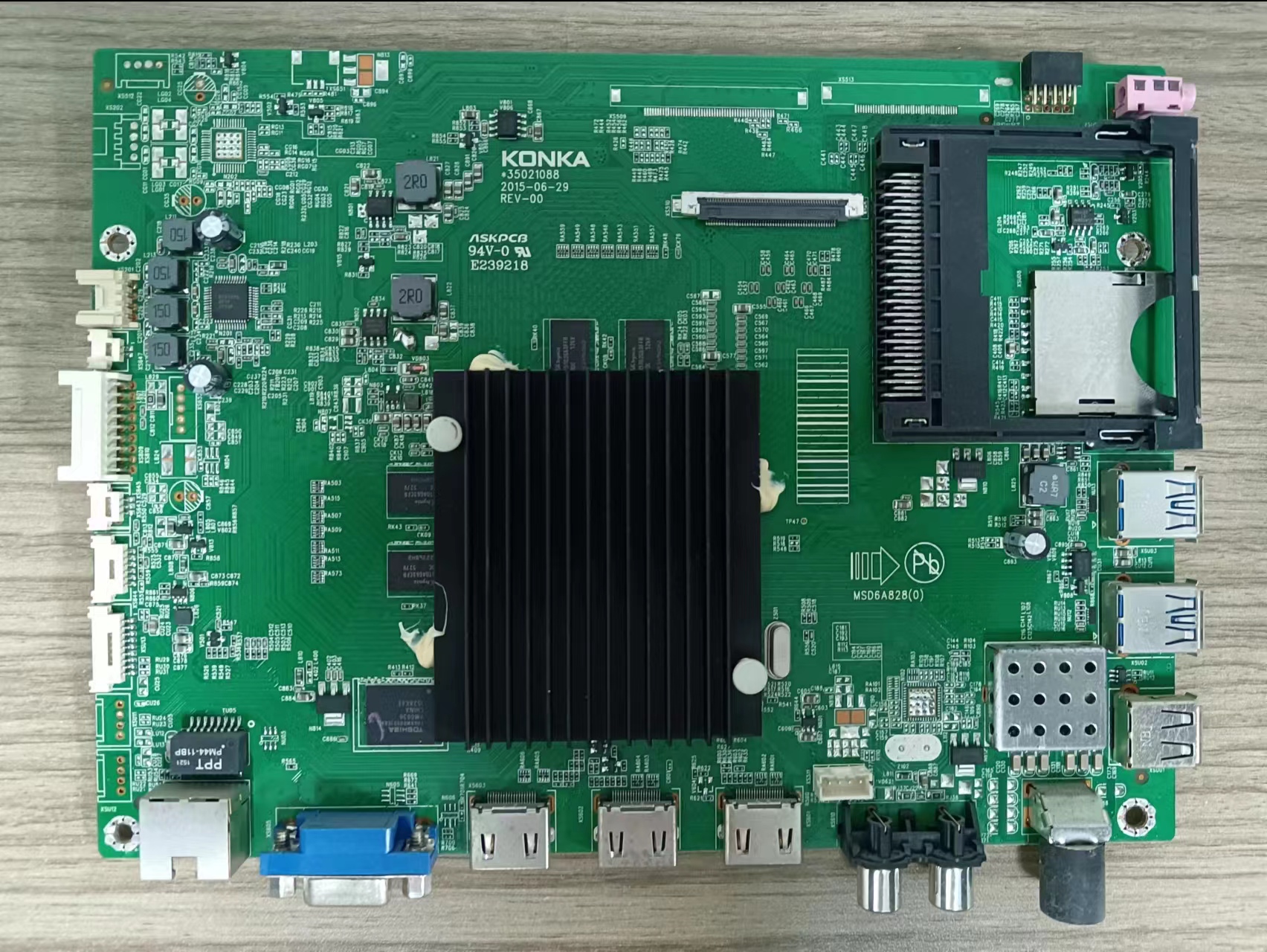 A原装拆机*康佳QLED55X80U主板35021088 配 AU屏72002964测好发