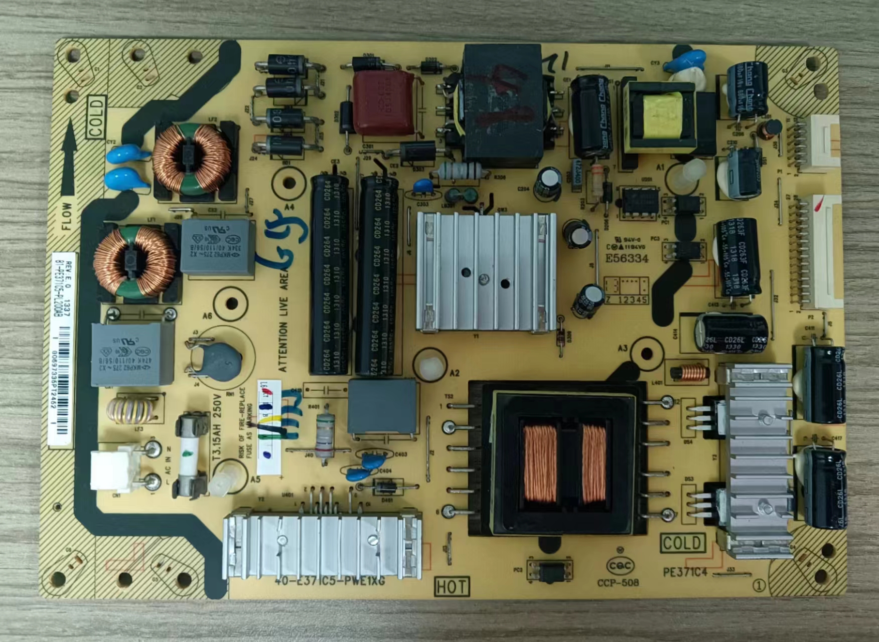 ~原装乐华48H200 48S200/东芝42L1350C电源板40-E371C5-PWE1XG