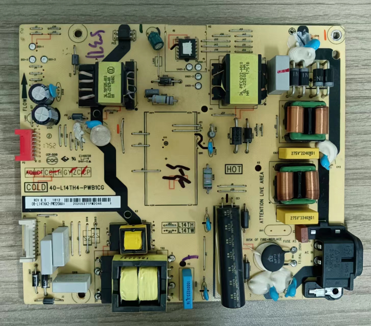 ~原装TCL D49A660U 55A950C液晶电视电源板40-L14TH4-PWB1CG 现货