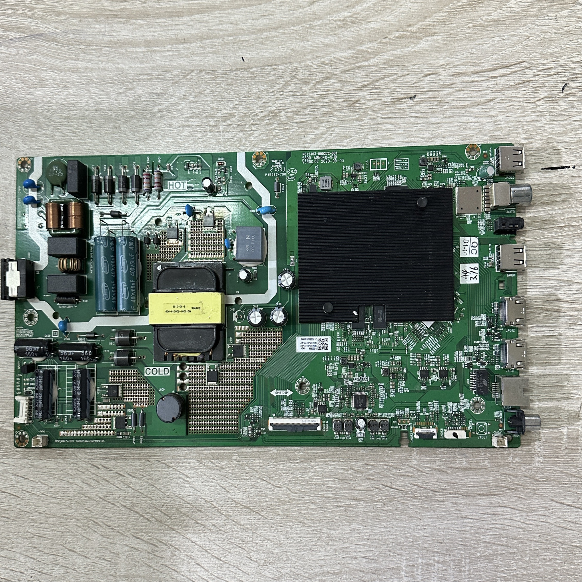 A创维55H4 55V40 55M2主板5800-A8N040-1P10 机芯8N04 屏RDL550WY