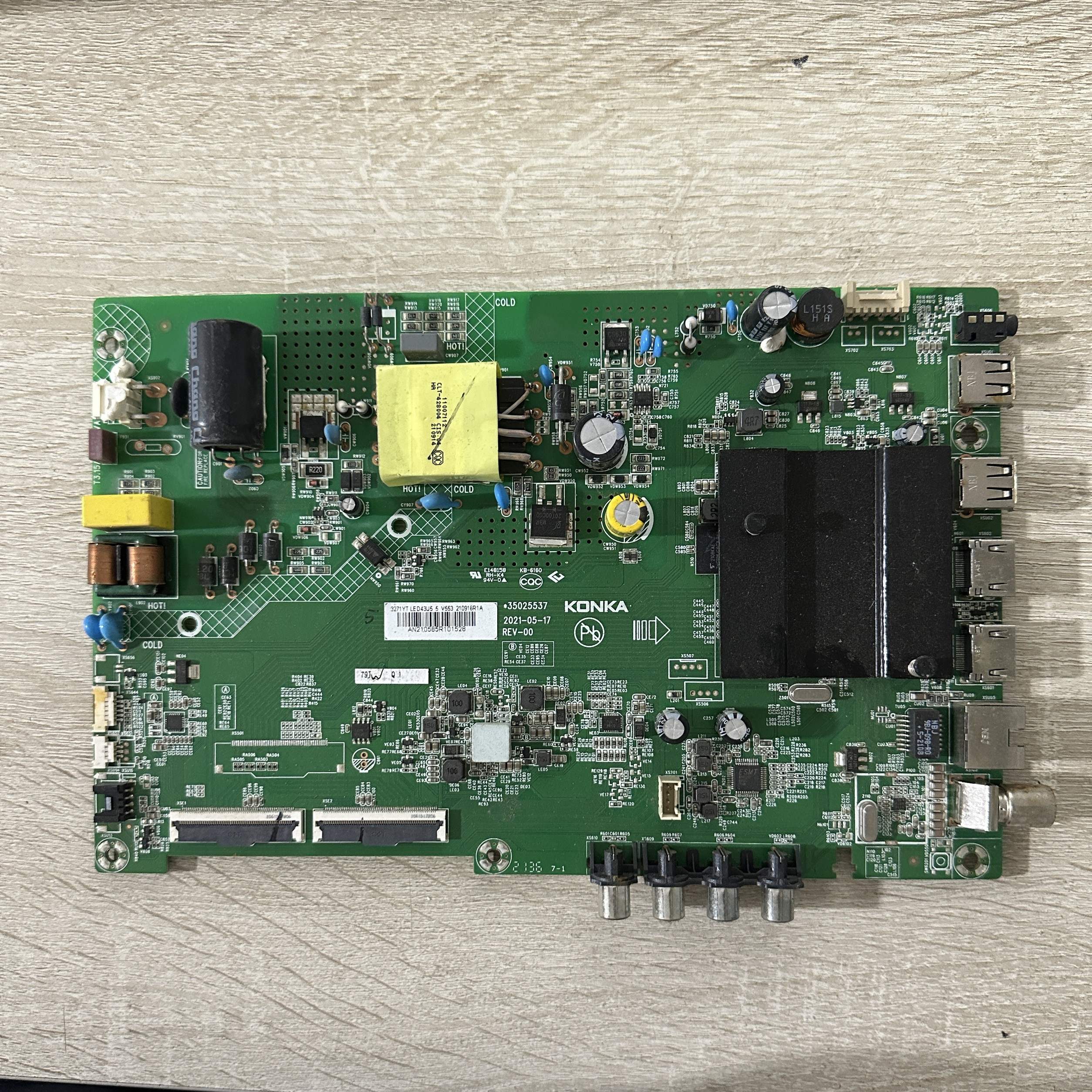 实拍康佳LED43C1 LED43Y1主板 35025537 屏3271YT 72003271YT现货