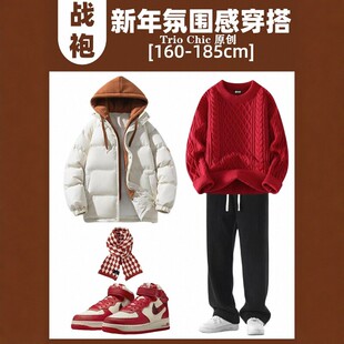 假两件棉服男女外套棉衣冬季一整套保暖加厚小个子面包服过年棉袄
