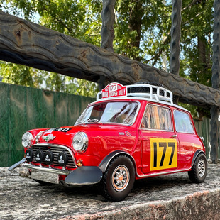马珂垯1/18大号合金汽车模型MINI COOPER越野改装车迷你仿真玩具