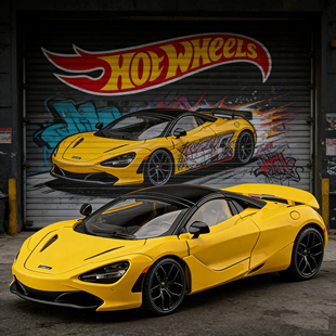 大号1/18迈凯伦720S合金汽车模型大号仿真跑车可变敞篷上开门