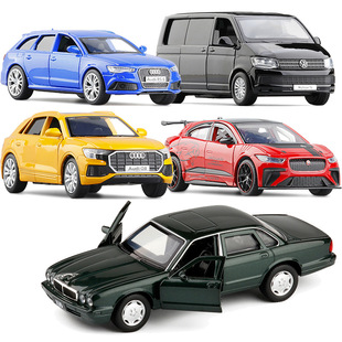 清仓1 Q8大众迈特威两开门回力车 36合金汽车模型捷豹XJ6奥迪RS6