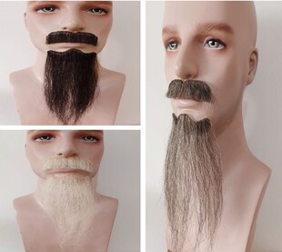 山羊胡假胡子 仿真假胡须 古装表演道具贴逼真仿真胡子男士山羊胡