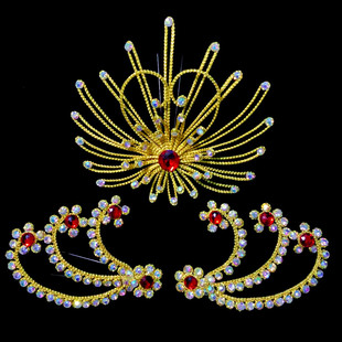 手工舞台演出戏曲头饰粤剧潮剧越剧古装影视小姐丫鬟头饰配件包邮