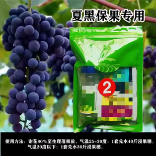 夏黑葡萄拉穗保果膨果膨大剂处理剂兰月高收软梗上粉叶面肥