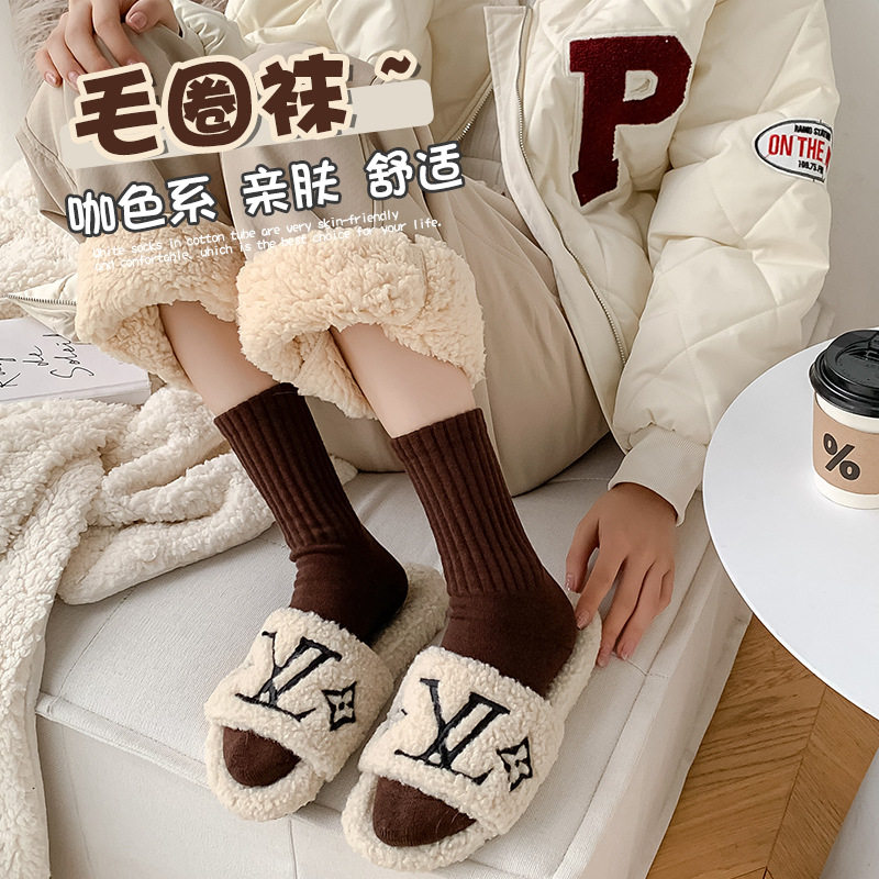 无骨袜子女中筒袜春秋款