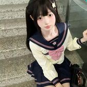 基础款 日系学院风春季 学生中间服 水手服正版 小野中原创JK制服套装