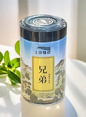 天池茶业潮州凤凰单丛兄弟茶叶1392乌岽高山茶特级珍藏100g罐装