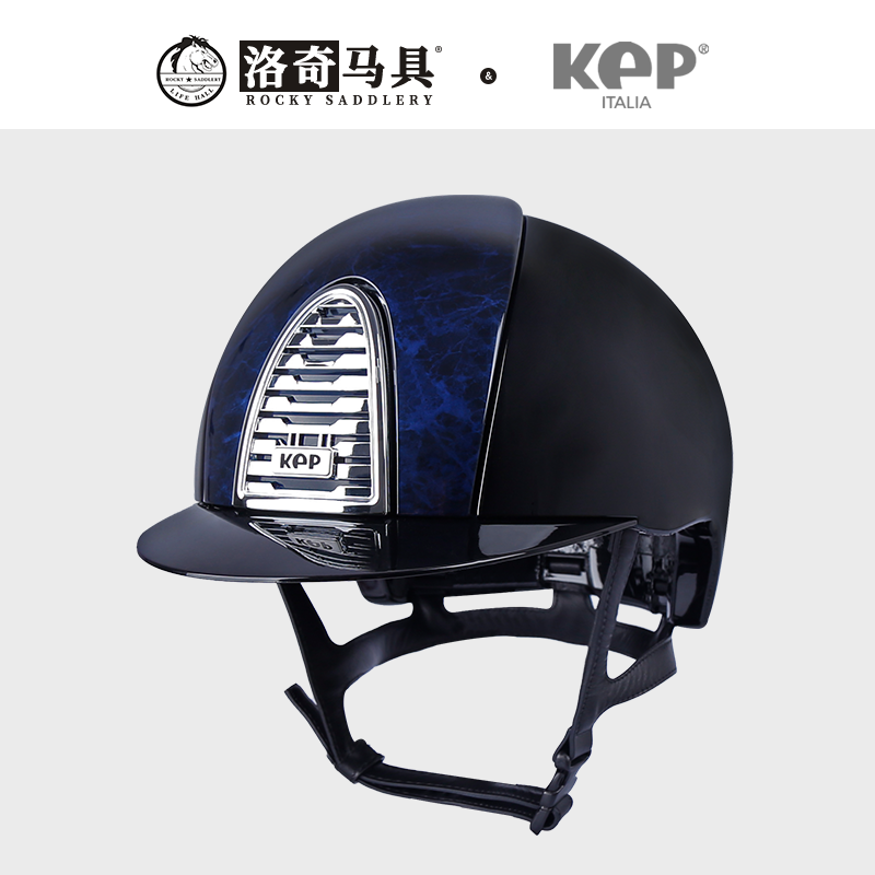 意大利二代竞技亮黑马术头盔 洛奇马具8101274