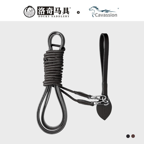 Cavassion牛皮副缰 马匹训练装备调教缰马术马具 洛奇马具8218139 - 封面
