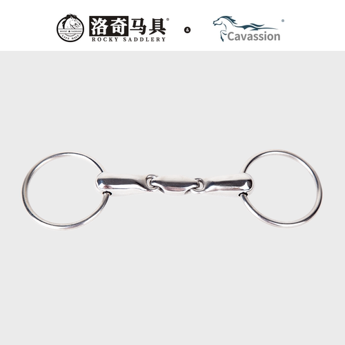 cavassion英式口衔衔铁马嚼子马具马术用品 8209250