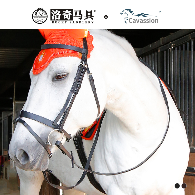 Cavassion-ROM牛皮水勒缰 水勒缰绳 马鞍配件 水勒缰 马术8218102