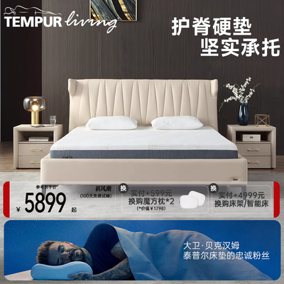 TEMPUR泰普尔记忆棉乐活床垫透气抗菌防螨家用压缩床垫护脊深睡