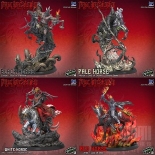 【天启四骑士】饥荒 死亡 征服 战争 浩克 第三方桌游棋子模型