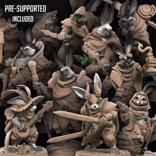 【兔人】兔子警官 炼金术师 吟游诗人 武僧游侠 强盗 DND棋子跑团