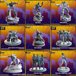 【美漫】 擎天柱 地狱男爵 声波 斯普林特 德古拉 第三方棋子模型