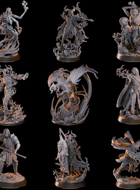 【复仇之影】英雄 克苏鲁 骷髅 人类 歌利亚 DND桌游跑团战棋模型