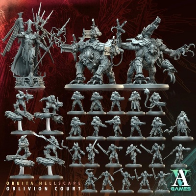 【湮灭之廷】 科幻 袭夜者 偏执者 恐惧引擎 执政官  DND战棋模型