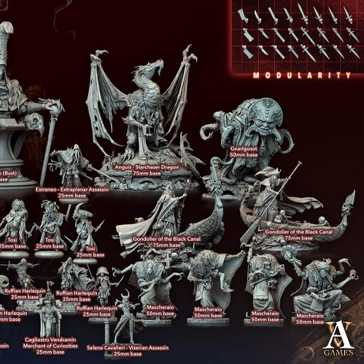 【星界生物】虚空刺客 外域僧侣 船夫恶棍丑角 DND跑团棋子模型