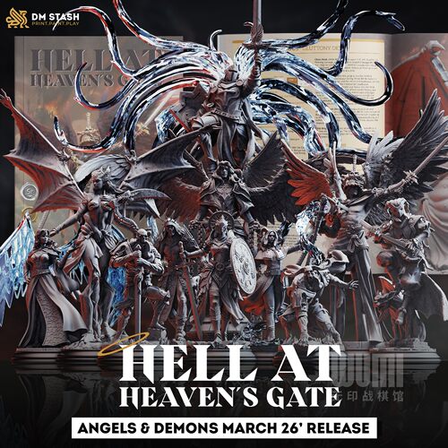 【天界战士】天使 圣骑士 狮人 审判 恶魔 瘟疫  DND桌游棋子模型