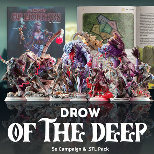 深渊精灵吟游诗人游侠巫师圣骑士 龙与地下城dnd跑团桌游棋子模型