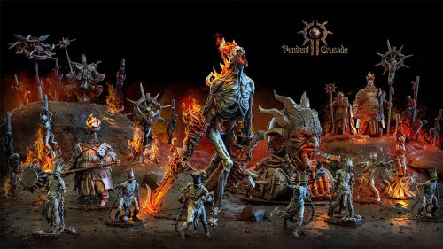 火焰恶魔法师巨人掠夺者桌游模型