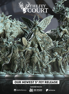 【妖精树】半木精灵 德鲁伊 狼 矮人马 萨特 DND棋子桌游跑团模型