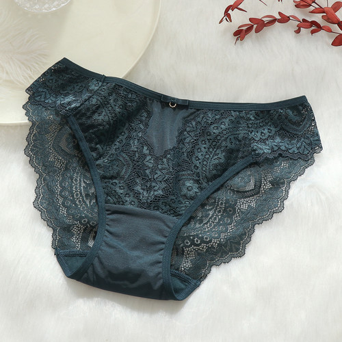 性感蕾丝内裤女中低腰纯欲风镂空