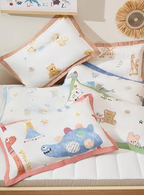 60支长绒棉儿童枕套幼儿园枕皮30*50cm单人枕枕头套枕头皮3555