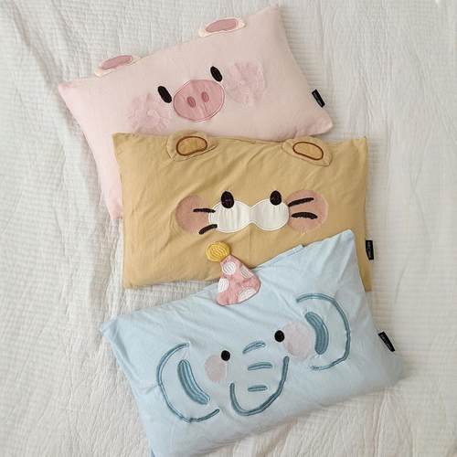 可爱全棉针织棉儿童枕套枕头套