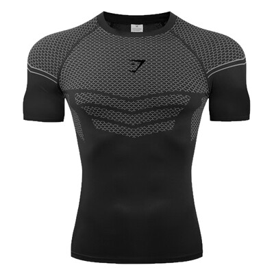 GYMSHARK/ONYX5男士T恤运动健身速干透气弹力圆领短袖紧身训练服