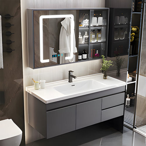 智能浴室柜陶瓷一体盆