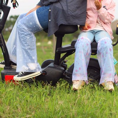骑行防水腿套防水罩防脏防溅雨套电动车自行车脚套户外雨天防护套