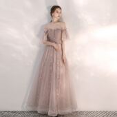 伴娘服晚礼服2020新款 宴会敬酒服长裙主持人派对演出年会走秀晚装