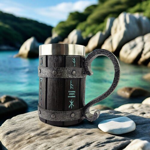 新款维京海盗木桶大容量啤酒杯