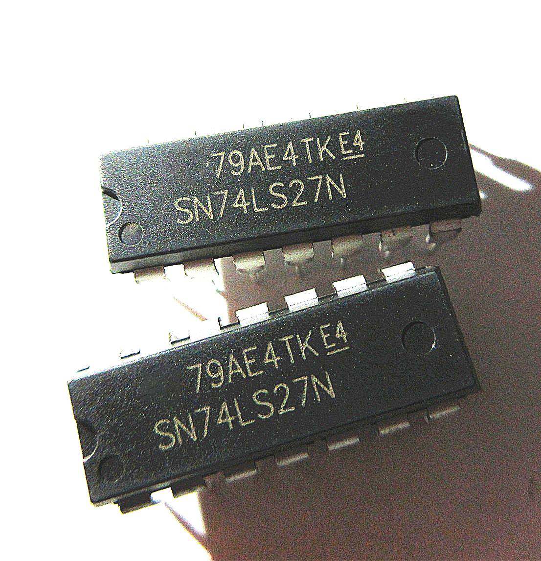 晟记 直插 sn74ls27n hd74ls27p 74ls27 dip-14 全新