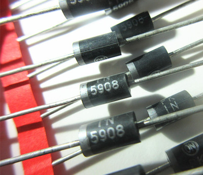 IN5908 直插瞬态抑制稳压管 1N5908快恢复二极管 1500W DO27封装
