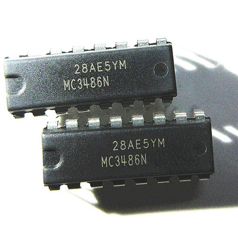 晟记 直插IC MC3486P MC3486N 线路接收器DIP-16
