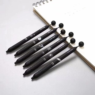 品目APL035星际迷航简约按动中性笔 ins 学生创意0.5mm黑色刷题笔