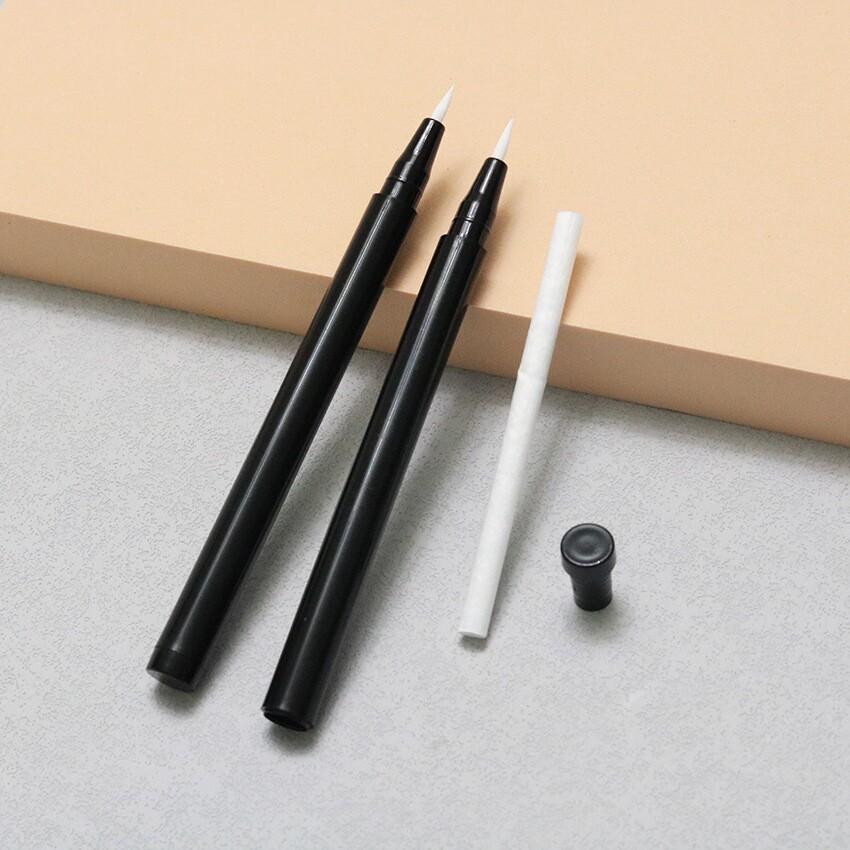 DIY纯手工直液式眼线液笔空管细毛刷棉头化妆品包材材料包空笔杆