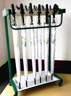 厂家直销国家电网绿色12锁18锁24锁36锁银行订制雨伞架伞桶 包邮